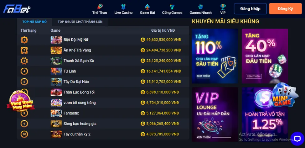 Banner khuyến mãi độc quyền tại 69.vn.06 Win